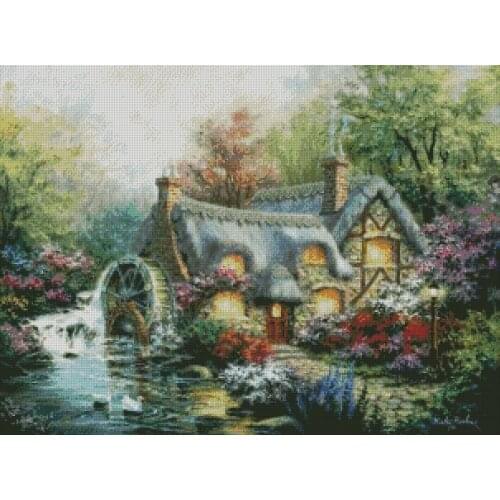 Top new Embroidery Counted Cross Stitch Kits Needlework - Crafts 14 ct DMC DIY Arts Handmade Decor Dream house