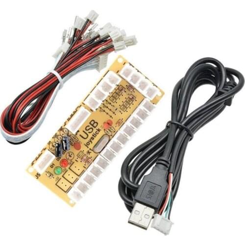 Zero Delay USB Encoder Game Gamepad LED Button Joystick Controller for Nintendo Switch PC PS3 Retropie Raspberry Pi MAME