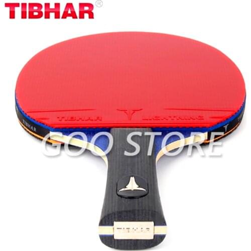 TIBHAR Table Tennis Racket 6/7/8/9 Stars All-round Pipmles in Ping Pong Rackets Blade with Sponge