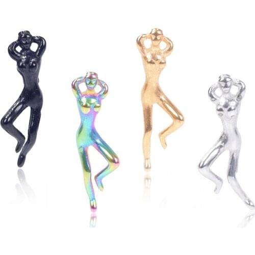 New Human Shape Stud Earrings Creativity Fashion Ear Piercing Jewelry Quality Elegant Body Accessories for Women