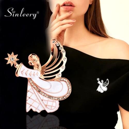 SINLEERY White Brooches For Clothes