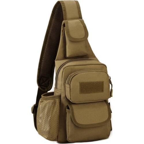 Military Assualt Male Sling Rucksack Shoulder Cross Body Bags Casual High Quality Nylon Water Bottle Bag Men Chest Backpack