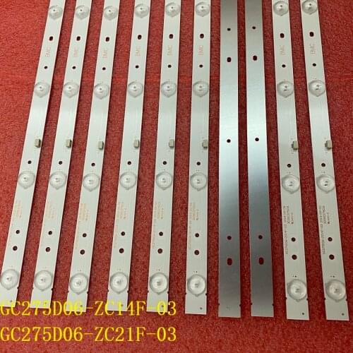 30pcs/lot LED Backlight strip for for 28PHF2056/T3 GC275D06-ZC14F-03 GC275D06-ZC21F-03 303GC275031