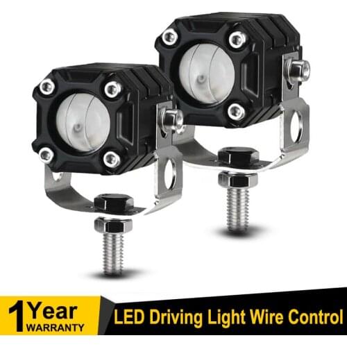 Led Work Light Amber/White Strobe light Bar 1pcs/1pair Wire Control LED Driving Light flash Fit For Offroad SUV UTE Boat