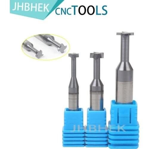 1PCS T type Groove cutter HRC55 Solid carbide T type cutter Milling Knife T Slot groove Milling Cutters for CNC Machine