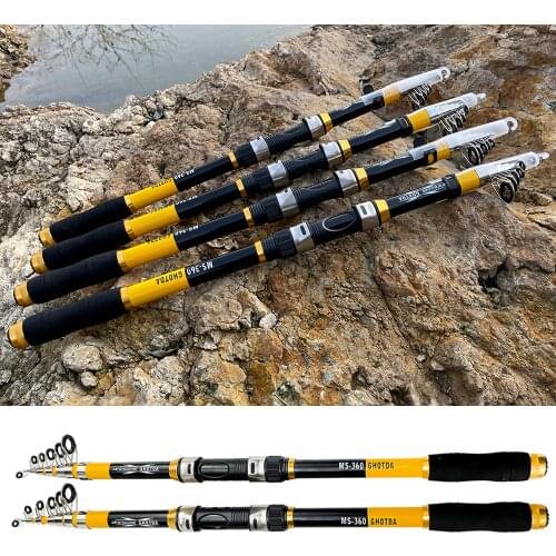 GHOTDA 2.1M -3.6M Carp Fishing Rod feeder Hard Carbon Fiber Telescopic Fishing Rod Fishing Pole