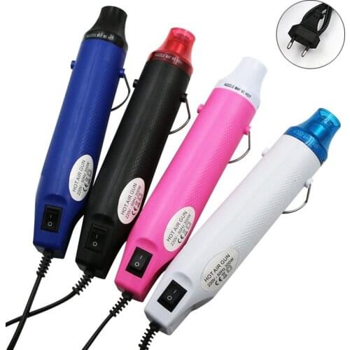220V DIY Using Heat Gun Electric Power Tool Hot Air 300W Temperature Gun With Supporting Seat Shrink Plastic DIY Jewelry Tool