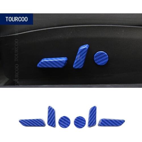 Car Styling Seat Adjust Button Cover Trim Sticker Cap Protector Modified Garnish Cover Car Refit Accessories for Tesla Model 3