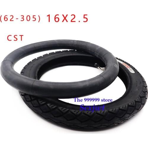 CST 16*2.5 inner outer tyre 62-305 16x2.50 tire Fits Small BMX, Electric Bikes (e-bikes), Kids Bikes and Scooters Accessories
