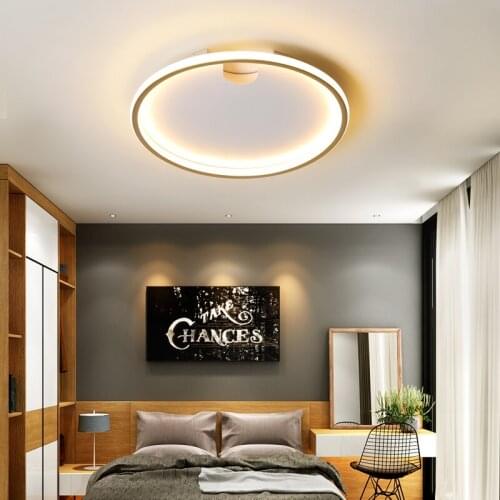 Gold Frame LED Chandeliers Lighting for Living Room Bedroom Aisle Remote control Ceiling Lights Indoor Home Corridor lustre