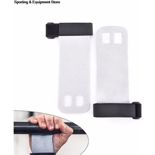 1 Pair S M L Synthetic Leather Hand Grip Crossfit Gymnastics Guard Palm Protectors Glove Pull Up Bar