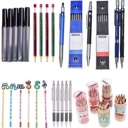 10pcs Kawaii Creative Wooden Cute Cartoon Pencils Children Stationery Pencil Gift Kids Study Writing Drawing