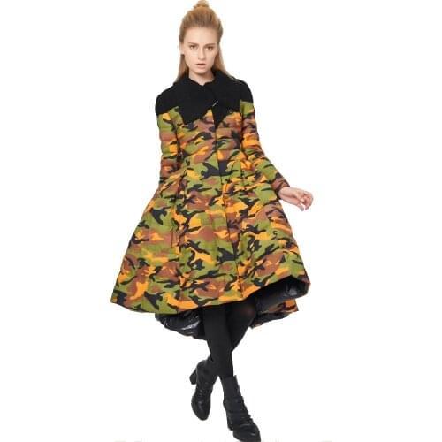 Winter new originality modeling design fashion slim thin girls fashion skirt down coat womens fashion down jacket winter