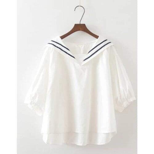 2021 Ins Fashion Women Blouse Short Sleeve Blouse Spring Autumn Women Shirts Tops #24027