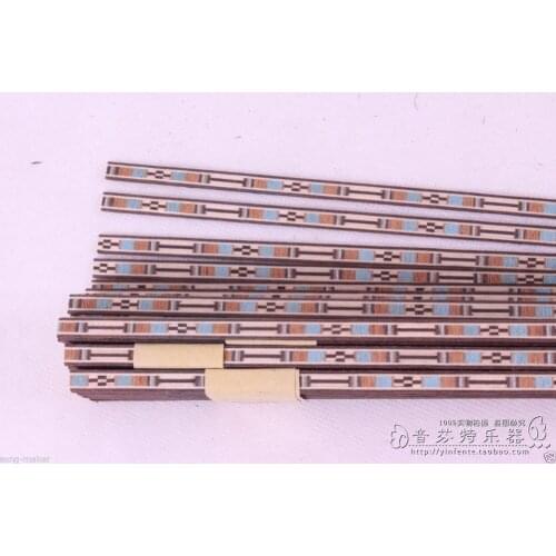 30 strip LUTHIER PURFLING BINDING MARQUETRY INLAY New 640x6x1mm 67