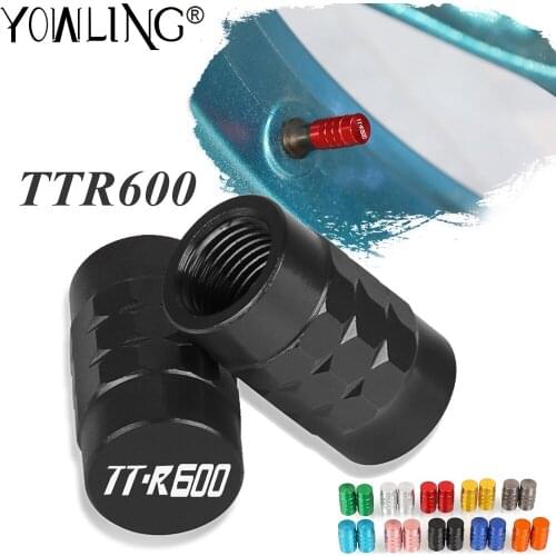 For YAMAHA TTR600 TTR 600 1998 1999 2000 2001 2002 Motorcycle Accessories CNC Wheel Tire Valve Cap Tyre Rim Stem Airdust Covers