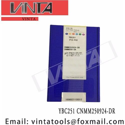 Free shipping high quality 10pcs/lots YBC251 CNMM250924-DR cnc carbide turning inserts