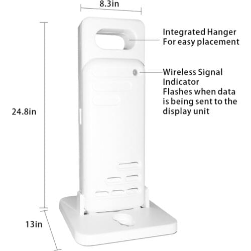Wireless Touch Screen Weather Station Indoor Outdoor Max Min Temperature meter Humidity Record ℃ ℉ Weather Monitor Clock L93C