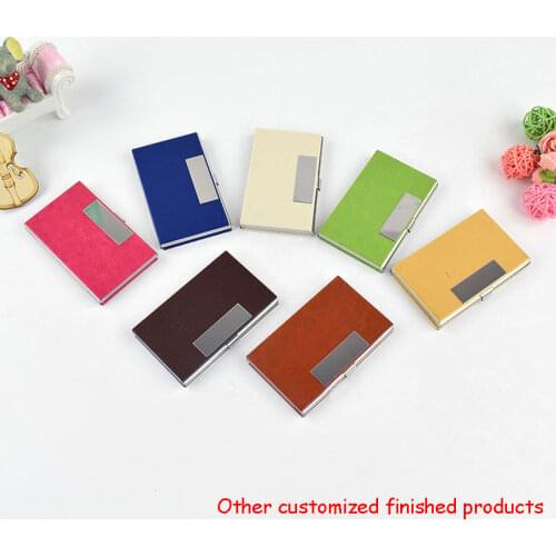 Stainless Steel ID Credit Card Container Case Portable Business Cards Holder Box Men Ladies Luxury Gifts CAN CUSTOM LOGO