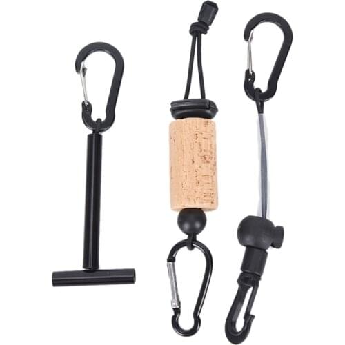Fishing Tippet Holder with Bottle Holder Carabiner Tackle Tool Fly Fishing Accessories