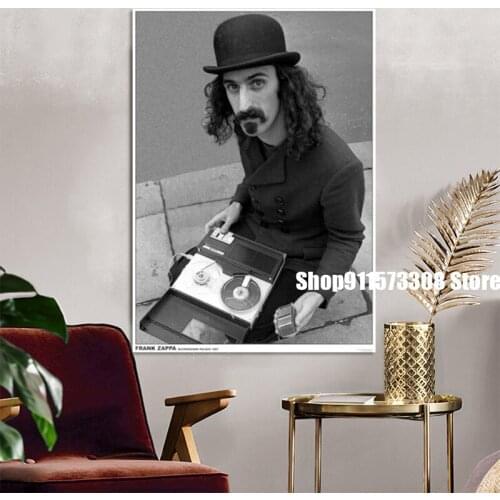 FRANK ZAPPA - VINTAGE MUSIC PHOTO POSTER oil paintings canvas Prints Wall Art For Living Room Bedroom Decor