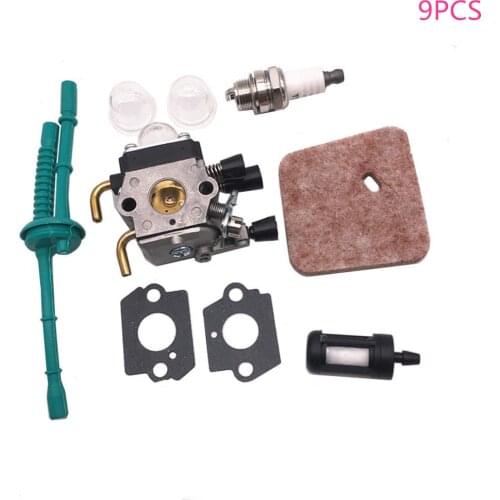 Carburetor Kit for STIHL FS38 FS45 FS46 FS55 KM55 HL45 FS45C FS85 StringTrimmer Weed Eater with Air Fuel Filter Line Gasket Carb