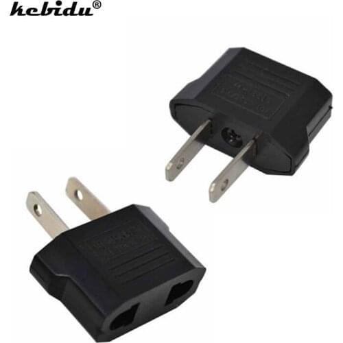 Kebidu 5pcs US to EU Power Plug Home Travel Converter Universal AU US Europe Wall charger Jack Connector Socket Adapter Adaptor