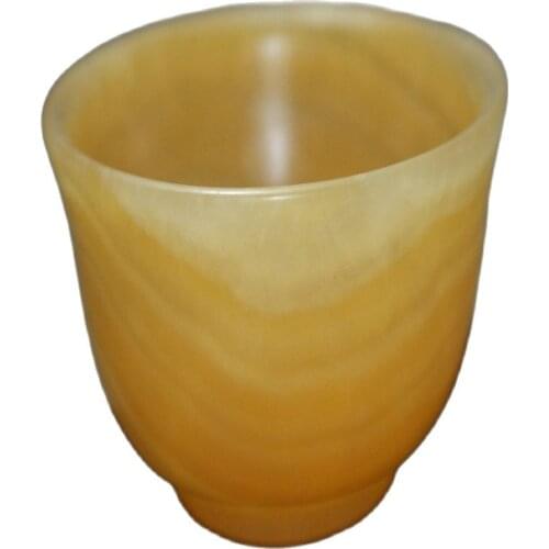Chinese Natural Jades Carved Beautiful Yellow Bowl