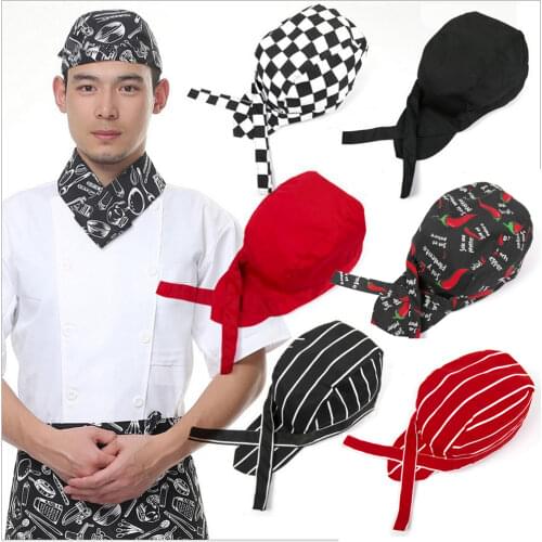 Colourfull Pirates Chef Cap Skull Cap Professional Catering Various Chef Hat 57BF