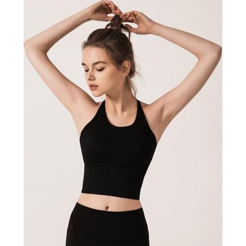 Summer Women Push Up Bra Fashion Solid Color Cross Back Bras Training Workout Padded Underwear