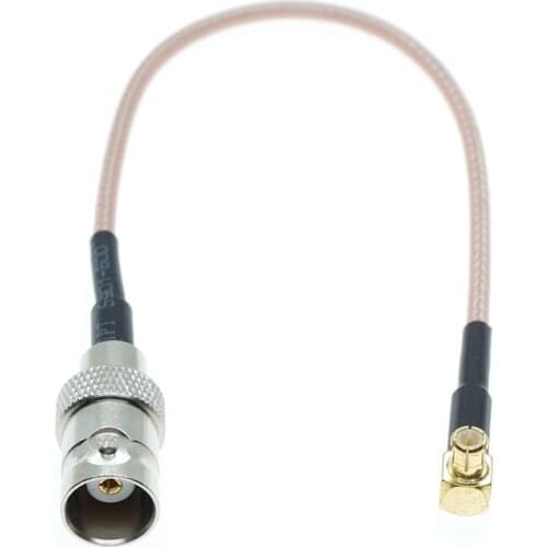 MCX male right angel to BNC Connector female Pigtail Jumper Coax RF RG316 Cable