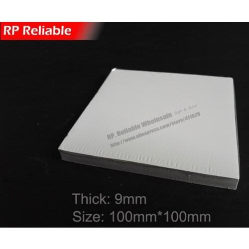 1pcs 9mm Thick, 100mm*100mm Soft Silicone Heat Transfer Pad for Net Router, LED, Heat Sink Heat Transfer -- RP Reliable