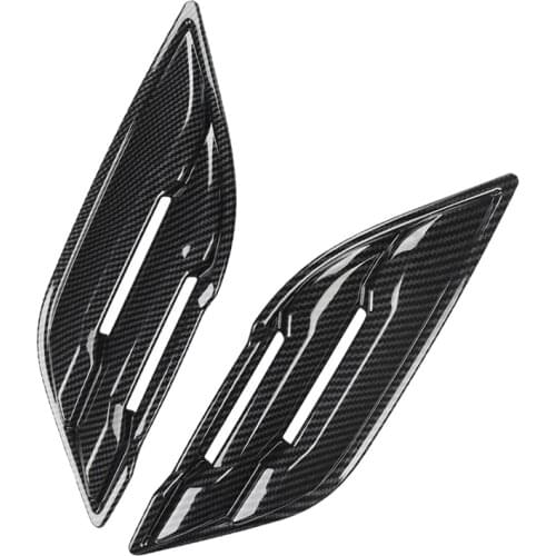Carbon Fiber Car Fender Air Outlet Side Vent Cover Trim Sticker for Ford Raptor F150