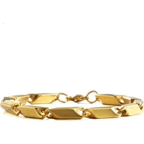 New European and American Creative Hot Fashion Cool Hand Jewelry Couples Button Gold Titanium Bracelet Anklet