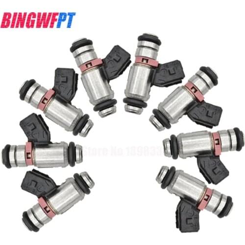 8x IWP189 28040161A New 12holes pink motorcycle bike fuel injector for Ducati Fuel Gas Petrol Injector Shower M-agneti M-arelli