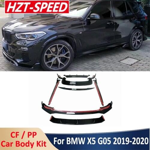 G05 AC Style Small Car Body Kit PP or Carbon Fiber Front Bumper Lip Rear Diffuser Side Skirts Rear Spoiler For BMW X5 G05 2019