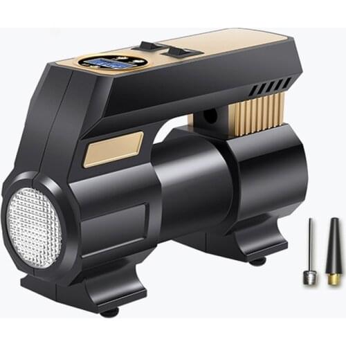 Portable Car Air Pump Electric Tire Inflator Pump 12V Digital Air Compressor Auto Tyre Pumb for Automobile Motorcycle Bicycle