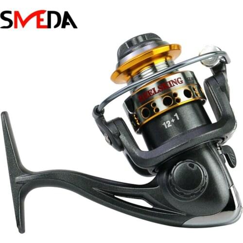 Durable Lightweight Spinning Fishing Reels With Smooth 13 Stainless Powerful Carbon Fiber Drag High-Capacity Aluminum