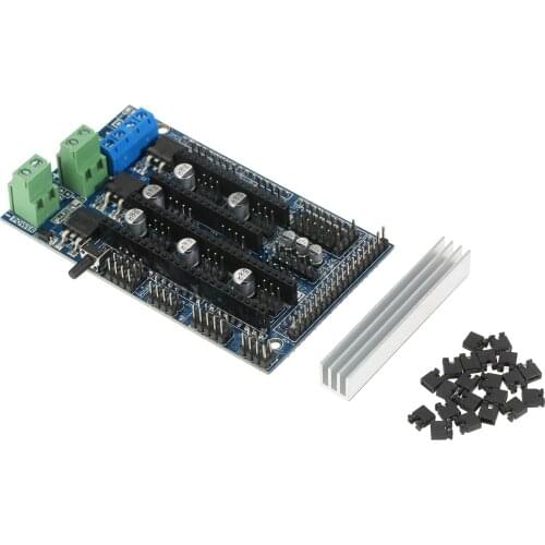 Ramps 1.6 Control Board Base on Ramps 1.5 4-layer Control Panel Board with Heatsink Expansion Mainboard for 3D Printer Parts