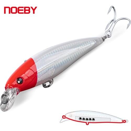 NOEBY Trolling Minnow Fishing Lure 140mm 40g Floating Hard Bait with VMC Treble Hooks NBL9047
