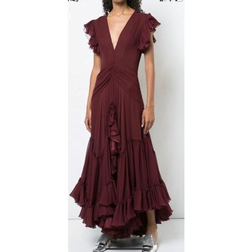 Sexy Boho Evening Dress Beach Custom Made Dark Purple