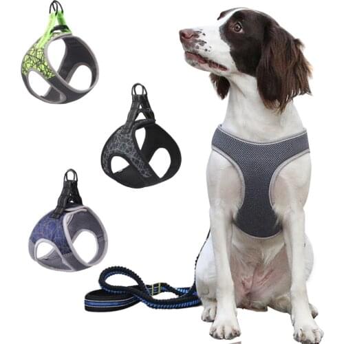 Pet Dog harness Reflective nylon For large small dogs cats chest strap collars chihuahua husky Training Walking dog supplies