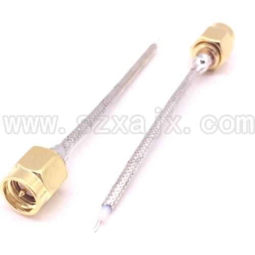 1PCS SMA Male Plug Solder to open For Semi-Rigid RG405 0.086" SMA Pigtail Cable RF Coaxial Connector Plug
