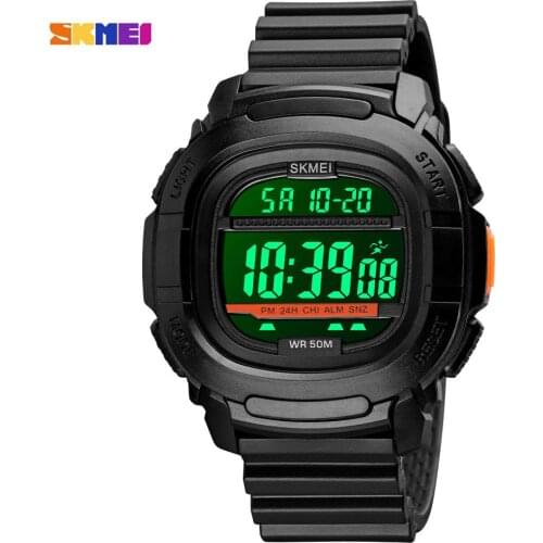 SKMEI LED Display Digital Military Sports Watches Stopwatch Mens Watch Countdown Male Electronic Clock Relogio Masculino