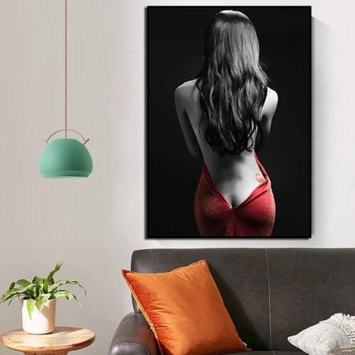 Modern Sexy Half Nude Women Posters and Prints Wall Art Canvas Painting Pictures For Living Room Home Decor No Frame