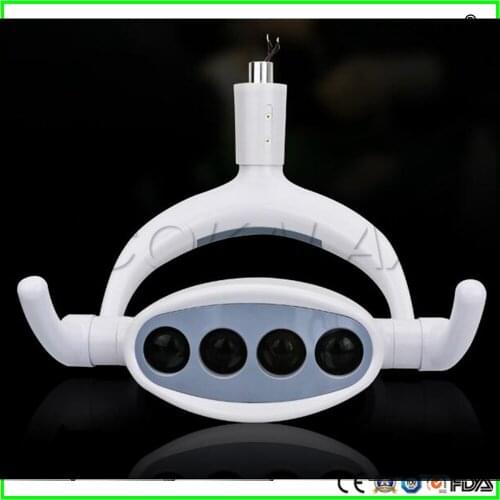 Dental 4 LEDs Oral Light Lamp For Dental Unit Chair Ceiling Type shadowless Oral Light Sensor Lights LAB