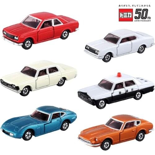 TAKARA TOMY Genuine 50th Anniversary BLUEBIRD SSS COUPLE and CROWN SUPER DELUXE and FAIRLADY Z Vehicle Simulation Model Boy Toys