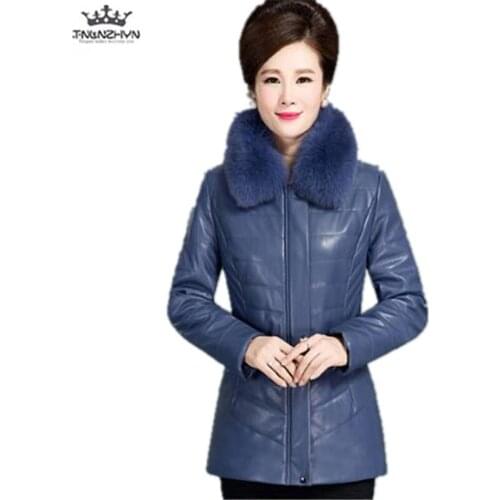 Женские кожаные пуховики TNLNZHYN China At AliExpress