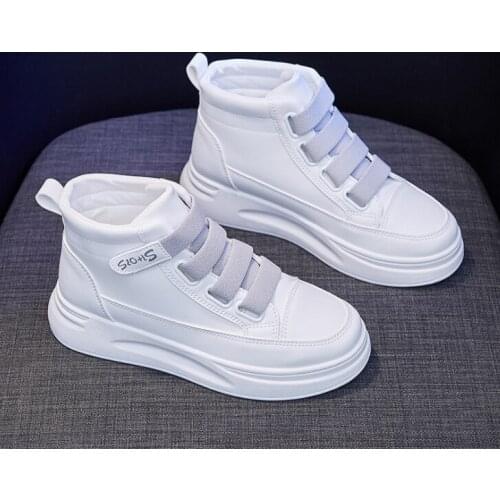 Spring autumn female type thick sole student board shoe recreational breathable female boot