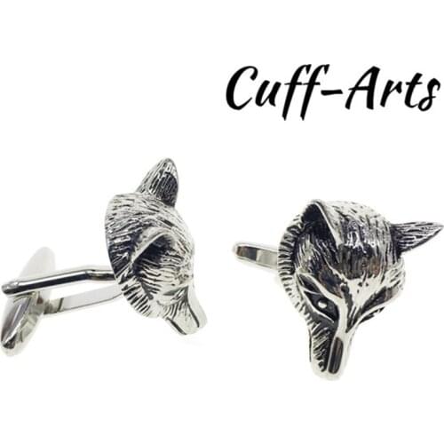 Cuffarts Mens Cufflinks For Men Gentleman Noble Wolf Shaped 2018 Cuff Links Jewelry Luxury Cufflinks High Quality C10060